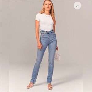 Abercrombie & Fitch Light Blue Straight Leg Jeans